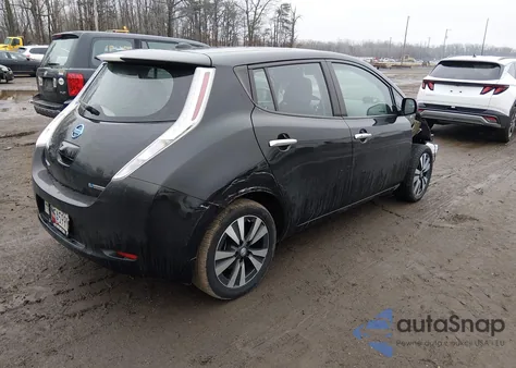 2016 Nissan Leaf Sv z USA, uszkodzony, nr VIN 1N4BZ0CP4GC300601